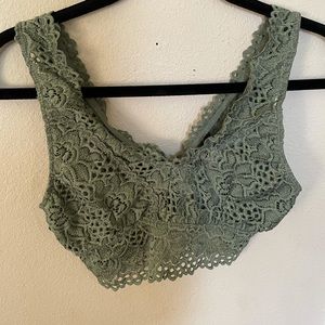 Army green bralette